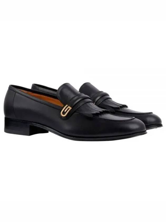 Mirror G Leather Loafers Black - GUCCI - BALAAN 2