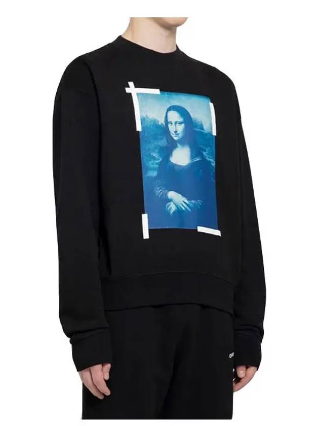 Mona Lisa Over Sweatshirt Black - OFF WHITE - BALAAN 5