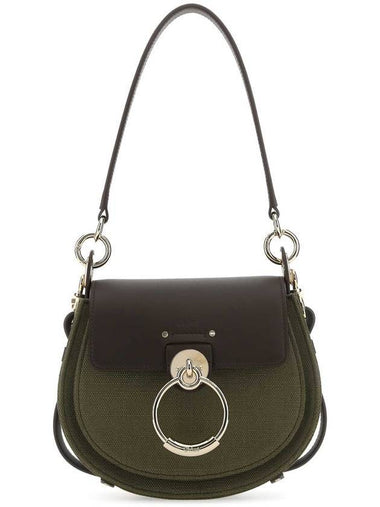 Tess Small Suede Shoulder Bag Wham Green - CHLOE - BALAAN 1