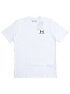 Men's Sports Style Left Chest Short Sleeve T-Shirt White - UNDER ARMOUR - BALAAN 3