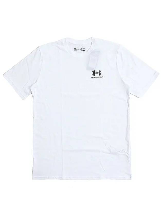 Men's Sports Style Left Chest Short Sleeve T-Shirt White - UNDER ARMOUR - BALAAN 3