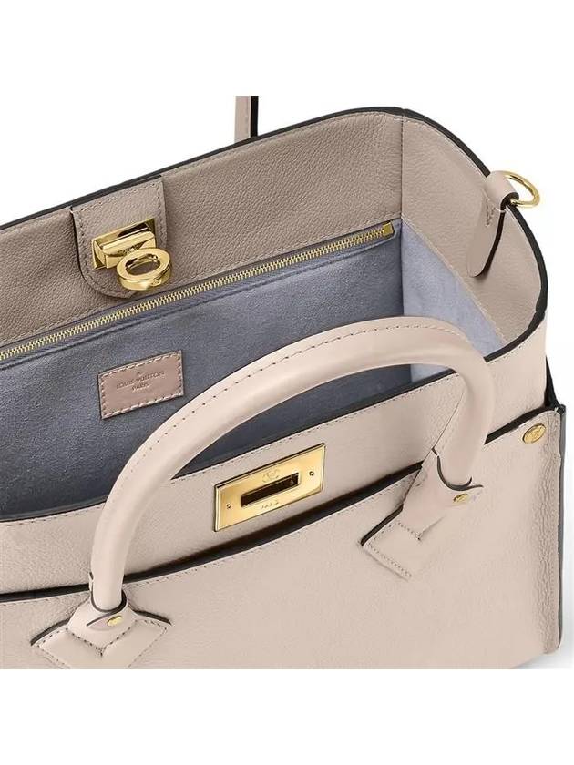 On My Side MM Tote Bag Grey - LOUIS VUITTON - BALAAN 8