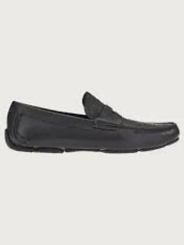 SALVATORE Ferragamo leather driving shoes black 20356753192 970305 - SALVATORE FERRAGAMO - BALAAN 1