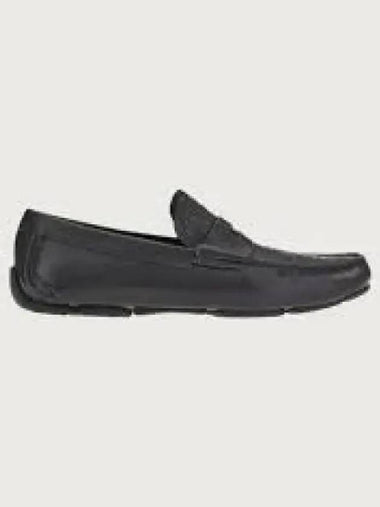 SALVATORE Ferragamo leather driving shoes black 20356753192 970305 - SALVATORE FERRAGAMO - BALAAN 1