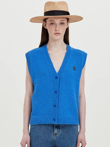 buttoned knit vest_summer blue - JUN BY JUN K - BALAAN 1