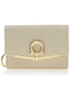 Gancini Calfskin Card Wallet Bone - SALVATORE FERRAGAMO - BALAAN 2