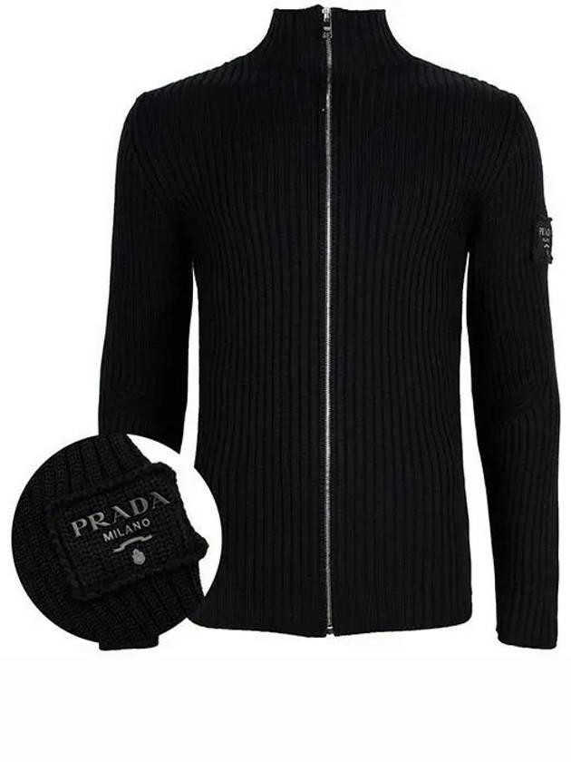 Wool Cardigan Black - PRADA - BALAAN 2