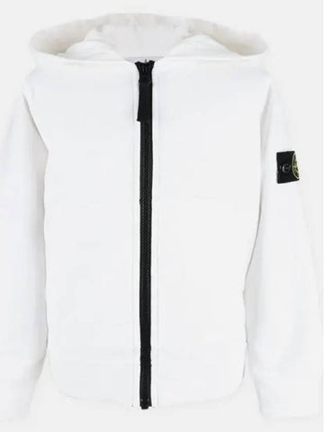 Stone Kids Waffen Patch Hood Zip up White 761660740 V0001 270297 1065091 - STONE ISLAND - BALAAN 1