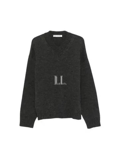 Sonar V-Neck Knit Top Ash Melange - OUR LEGACY - BALAAN 2