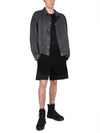 Cotton Terry Garment Dyed Shorts Black - STONE ISLAND - BALAAN 2