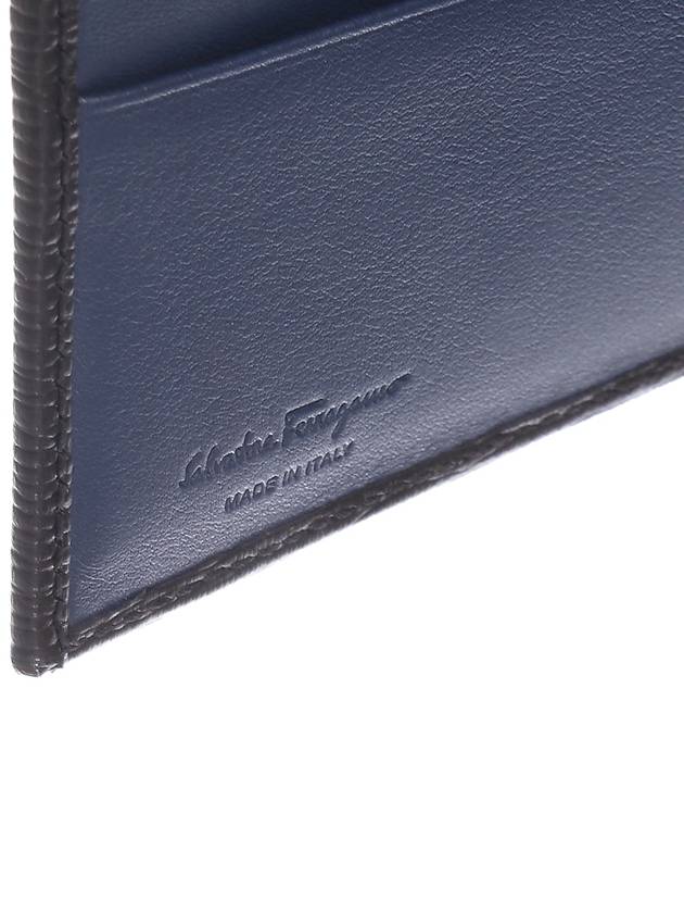 Gancini Half Wallet Black - SALVATORE FERRAGAMO - BALAAN 6