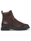 Brutus Medium Lace-up Worker Boots Burgundy - CAMPER - BALAAN 2