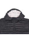 Matte Nylon 4-Bar Stripe Downfill Quilted Hoodie Padding Black - THOM BROWNE - BALAAN 4