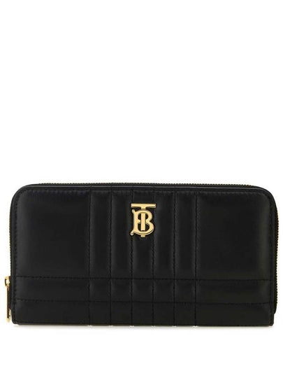 Quilted Leather Lola Ziparound Wallet Black Light Gold - BURBERRY - BALAAN 2