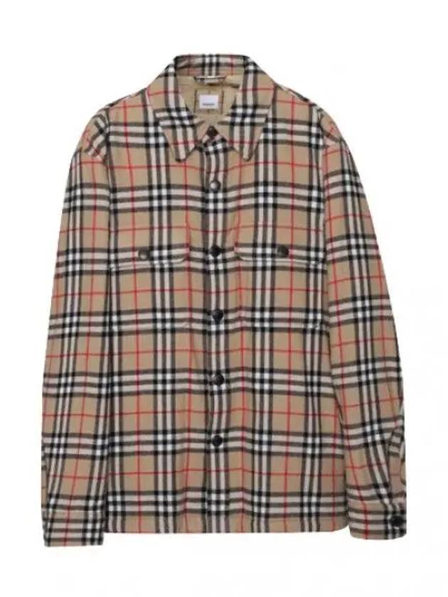 Vintage Check Wool Cotton Overshirt Men s Jacket - BURBERRY - BALAAN 1