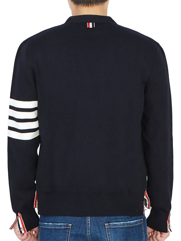 Milano Stitch 4 Bar Cardigan Navy - THOM BROWNE - BALAAN 6