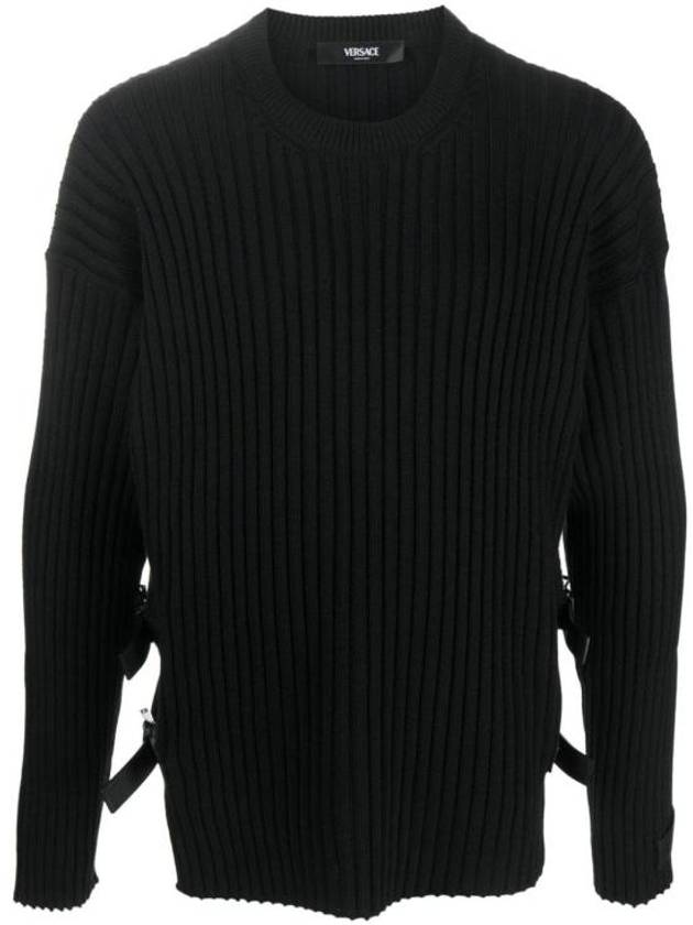 Sweater 1011790 1A08069 1B000 Black - VERSACE - BALAAN 1