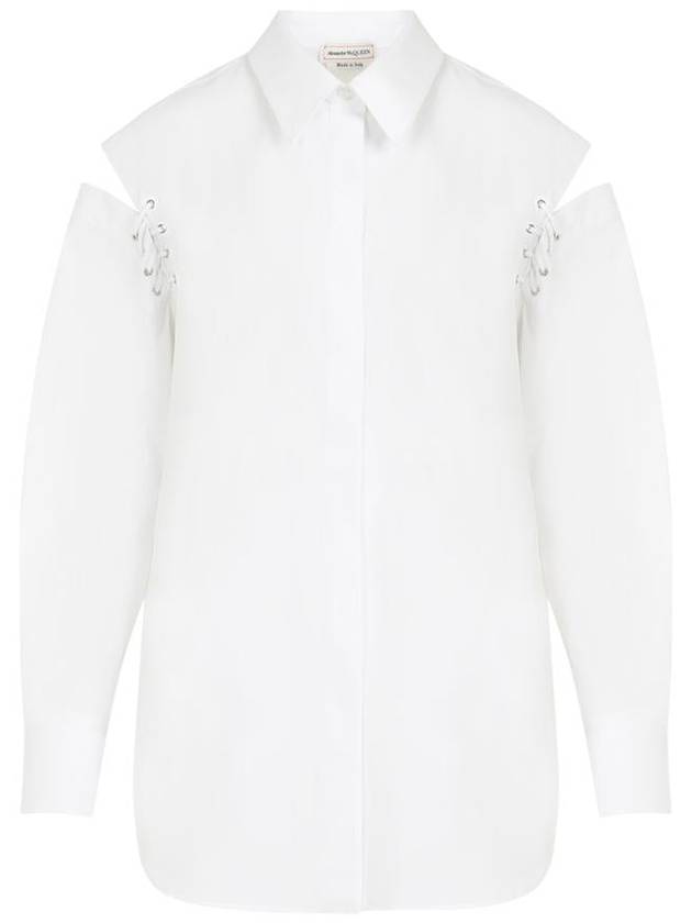 Blouse Shirt 790908 QAAAD 9000 OPTICAL WHITE - ALEXANDER MCQUEEN - BALAAN 2