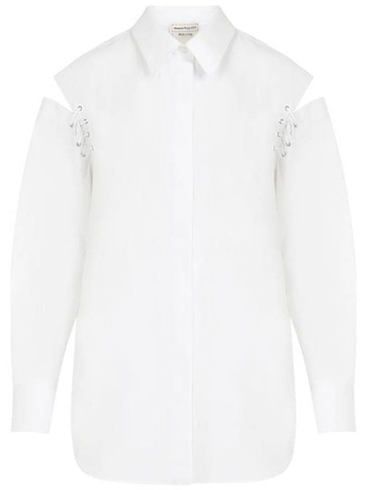 Blouse Shirt 790908 QAAAD 9000 OPTICAL WHITE - ALEXANDER MCQUEEN - BALAAN 2