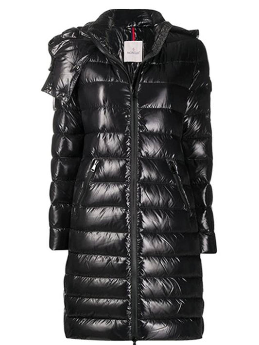 Moka Goose Down Long Padding Black - MONCLER - BALAAN 2