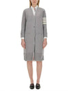 Milano Fine Merino Cardigan Light Grey - THOM BROWNE - BALAAN 2