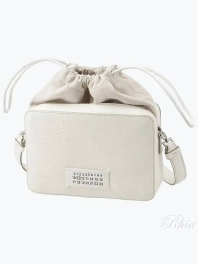 Logo Patch Leather Bucket Cross Bag White - MAISON MARGIELA - BALAAN 2