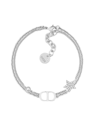 Women's Petite CD Double Bracelet Silver - DIOR - BALAAN 1