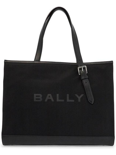 Nylon Leather Tote Bag Black - BALLY - BALAAN 2