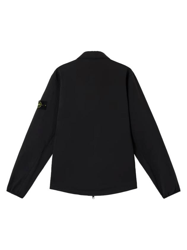 Zip-Up Over Long Sleeve Shirt Black - STONE ISLAND - BALAAN 3