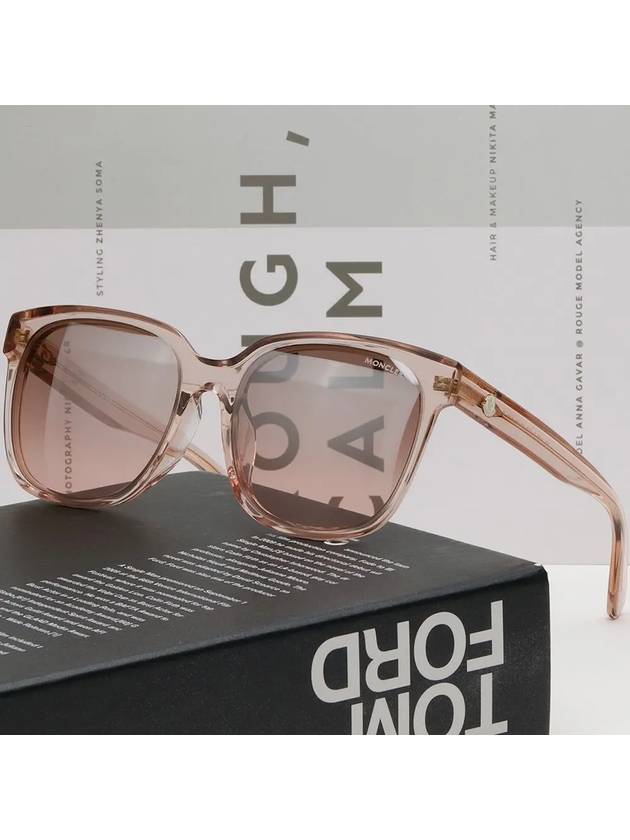 Eyewear Square  Frame Sunglasses Pink - MONCLER - BALAAN 5