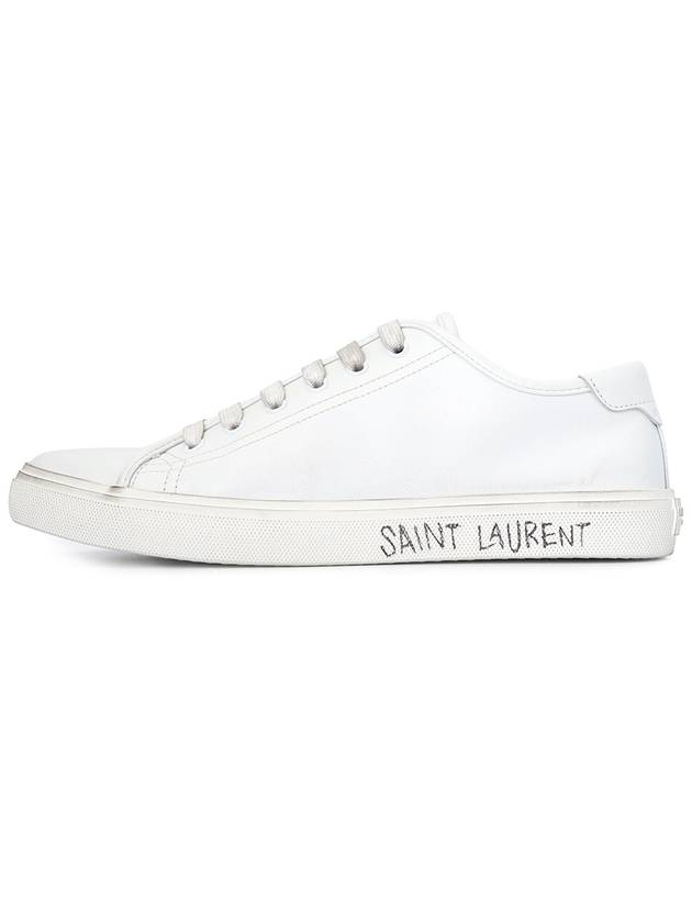 Men's Malibu Low Top Sneakers White - SAINT LAURENT - BALAAN 5