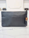 Bamboo tassel leather black clutch bag 449653 - GUCCI - BALAAN 4