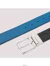 Intrecciato Reversible Leather Belt Black Blue - BOTTEGA VENETA - BALAAN 3