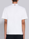 RWB Pocket Interlock Cotton Short Sleeve Polo Shirt White - THOM BROWNE - BALAAN 5