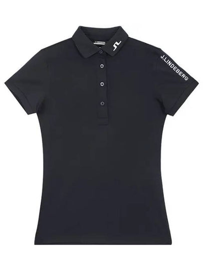 Women's Tour Tech Golf Polo Black - J.LINDEBERG - BALAAN 2