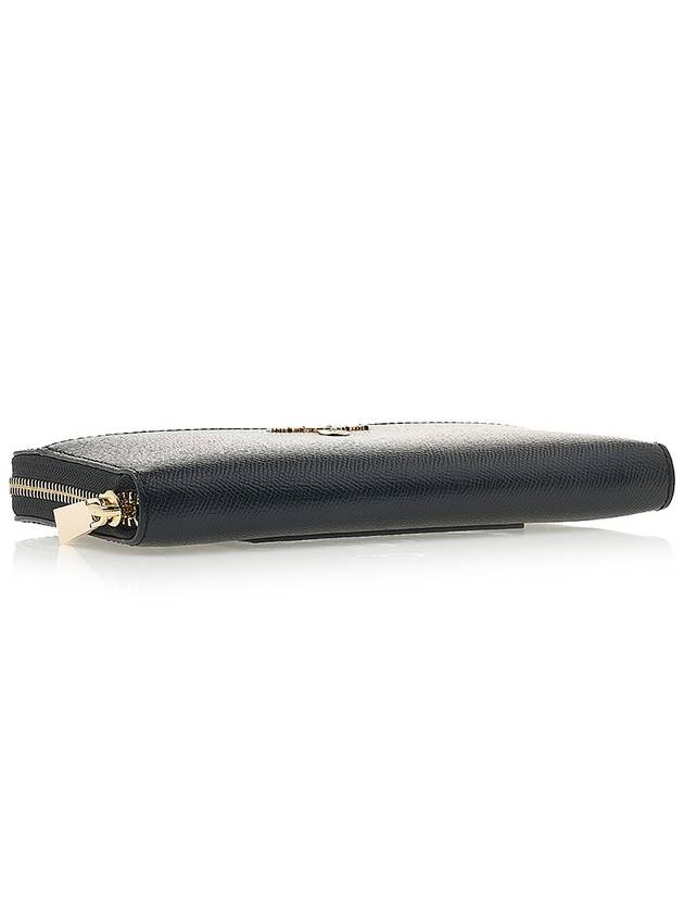 Women's Logo Zipper Long Wallet Black - MICHAEL KORS - BALAAN.