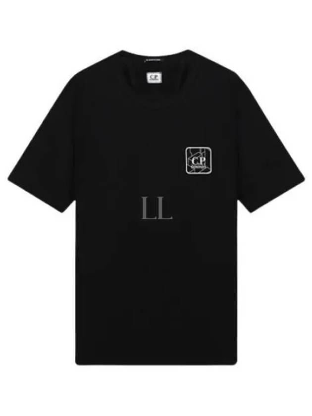 Prism Logo Short Sleeve T-Shirt Black - CP COMPANY - BALAAN 2