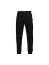 Compass Badge Cargo Straight Pants Black - STONE ISLAND - BALAAN 2