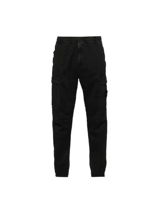 Compass Badge Cargo Straight Pants Black - STONE ISLAND - BALAAN 2