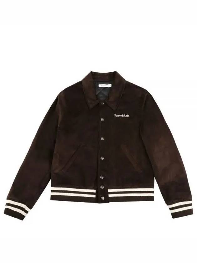 Wellness Corduroy Bomber Jacket Chocolate - SPORTY & RICH - BALAAN 2