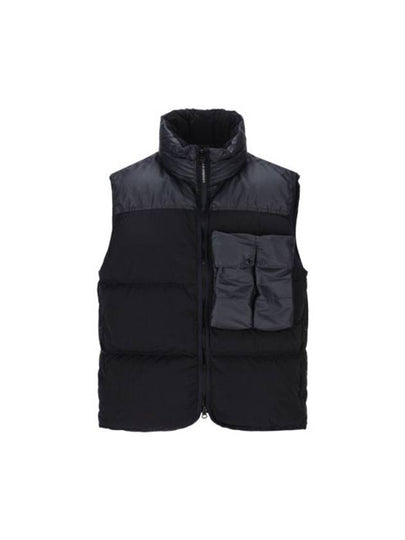 Eco Chrome-R Mixed Down Vest Navy - CP COMPANY - BALAAN 2