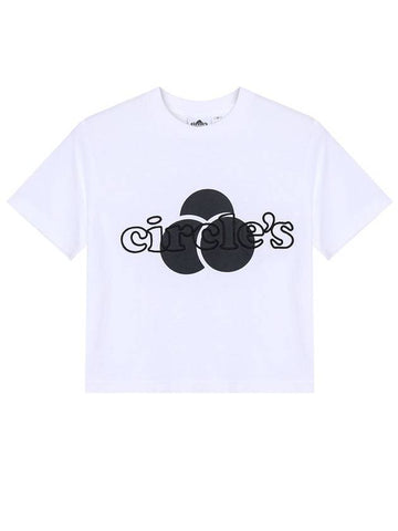 Circles Logo Crop Tee White - BYL - BALAAN 1