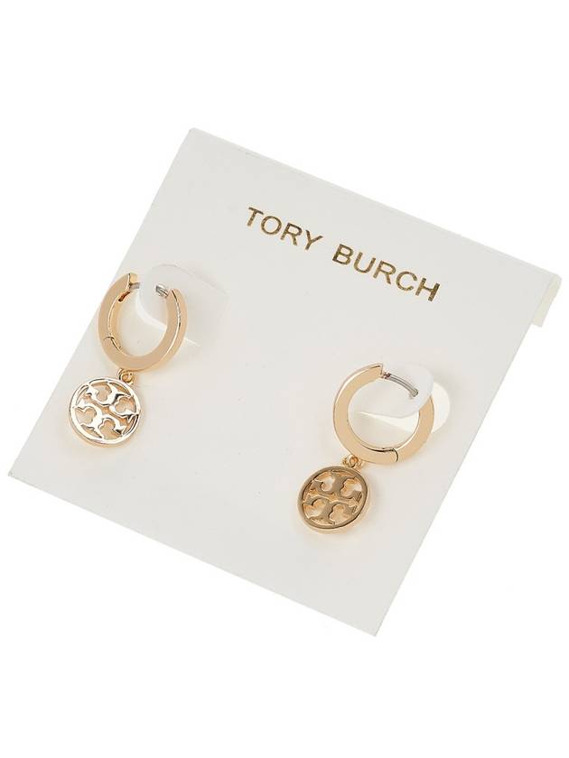 Miller Huggie Hoop Earrings Gold - TORY BURCH - BALAAN 5