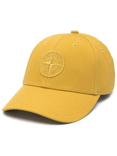 99661 Cotton Rep 6 Panel Ball Cap Yellow - STONE ISLAND - BALAAN 1