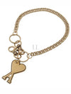 Heart Logo Metal Key Holder Gold - AMI - BALAAN 2