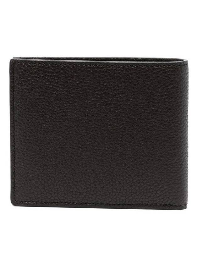 Men's T-Line Small Grain Leather Half Wallet Black - TOM FORD - BALAAN 3