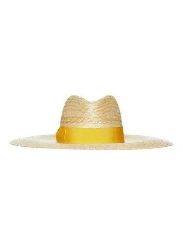 Women s Sophie Straw Bow Band Hat Yellow 232179 - BORSALINO - BALAAN 1