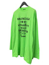 Color Language Long-Sleeved T-Shirt Green - BALENCIAGA - BALAAN 3