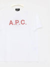 Logo Cotton Short Sleeve T-shirt White - A.P.C. - BALAAN 4