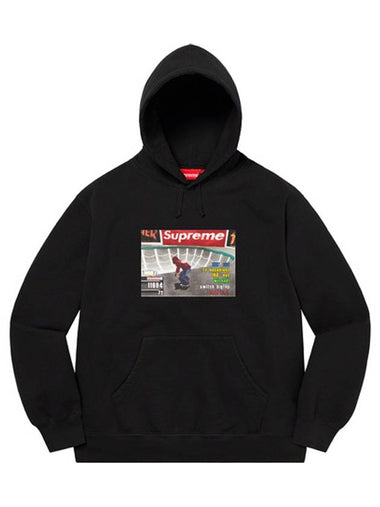 Thrasher Hooded Black Thrasher Hooded - SUPREME - BALAAN 1